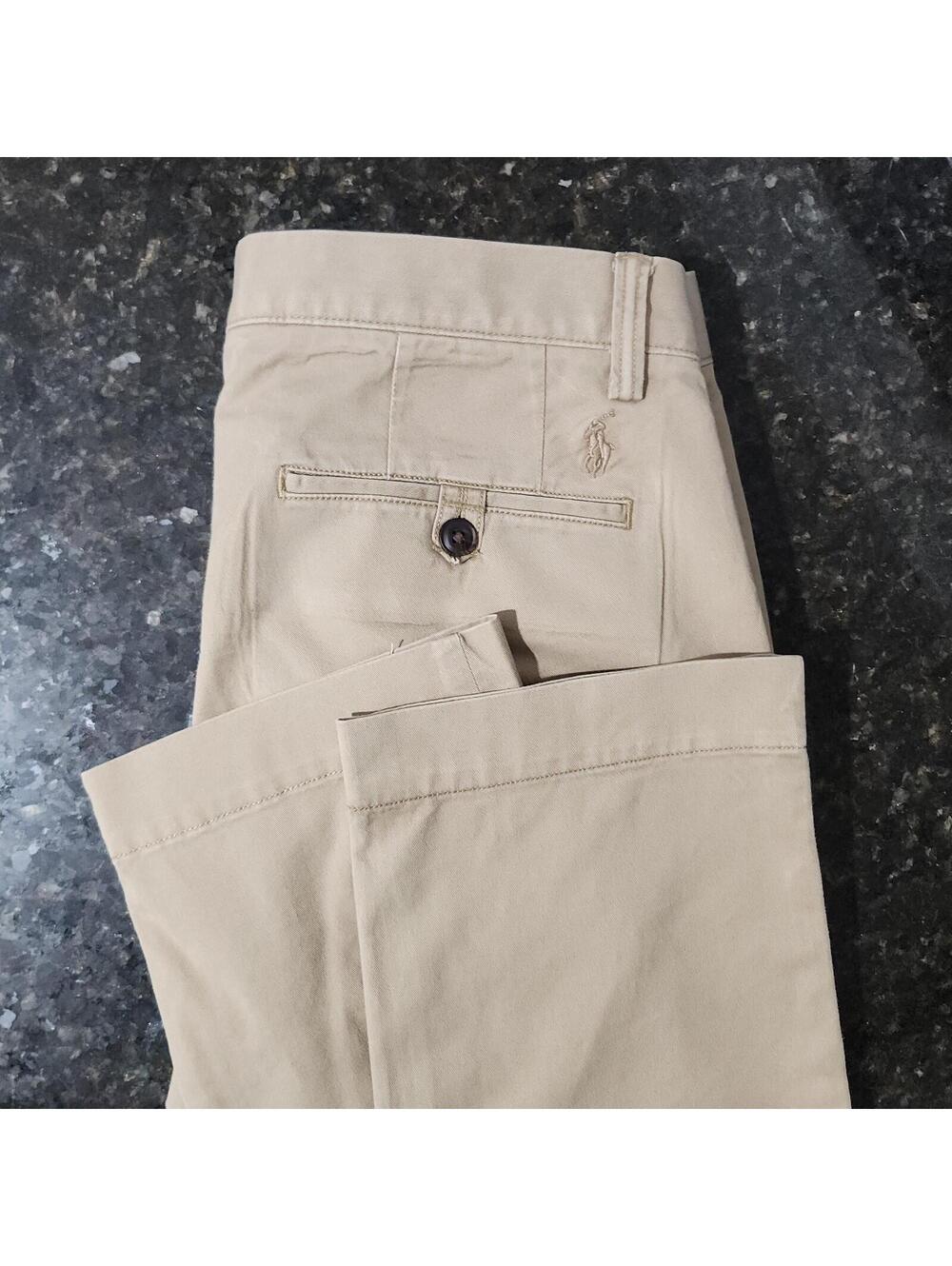 Polo Ralph Lauren Chino Stretch Straight Pants Casual Preppy Skate Outdoor 30x30